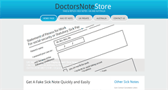 Desktop Screenshot of doctorsnotestore.com